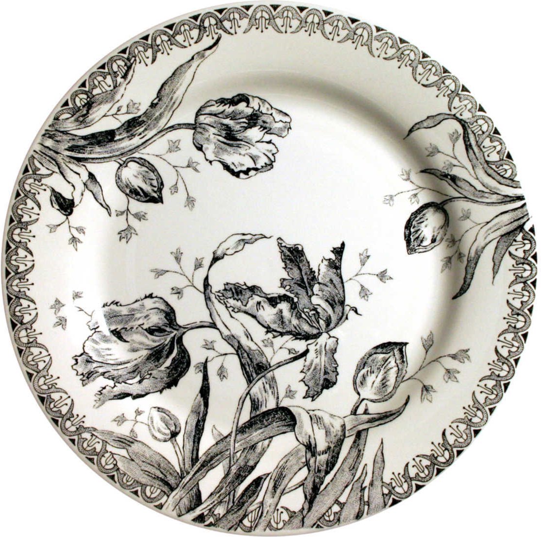 Gien 'Tulipes Noires' Speiseteller 27,4 cm