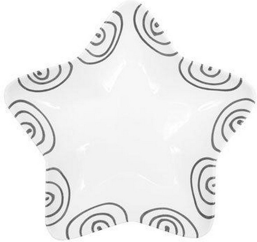 Gmundner Keramik Graugeflammt Sternschale Stella d: 14 cm / h: 3,9 cm