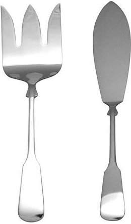 Robbe & Berking Spaten 150 g versilbert Fischvorlegebesteck