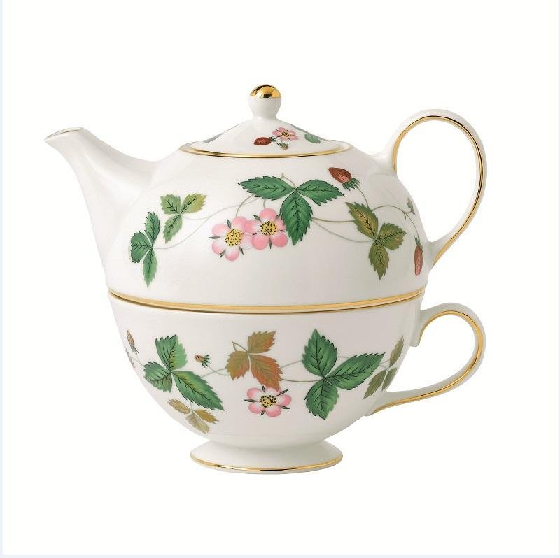 Wedgwood 'Wild Strawberry' Tea for One 2-tlg. - Tasse & Kanne