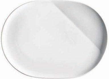 Kahla O - The better place / Weiß Platte oval 23,5 cm