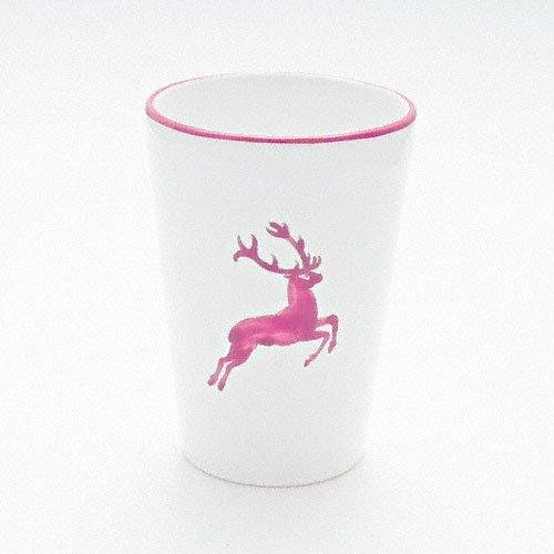 Gmundner Keramik Bordeauxroter Hirsch Trinkbecher 0,28 L
