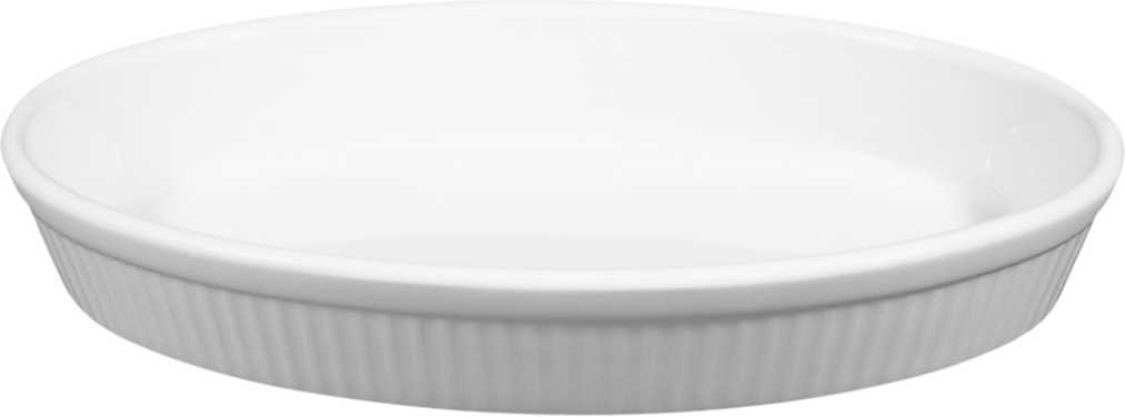 Seltmann Weiden Lukullus Weiß Backform oval 24x15 cm / 0,63 L