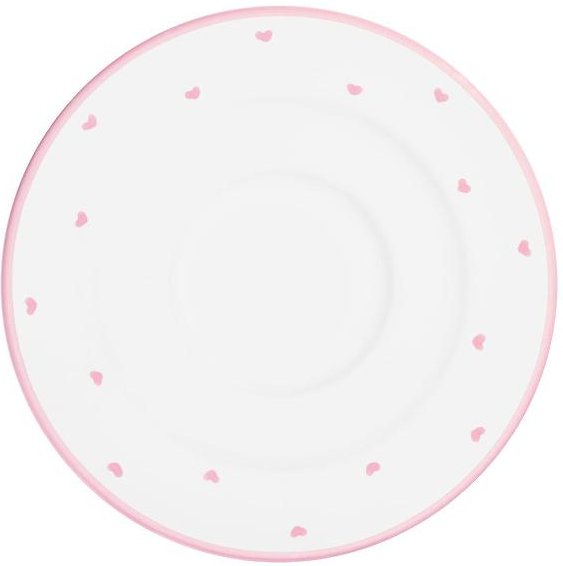 Gmundner Keramik Herzerl Rosa Kaffee-Untertasse Gourmet 16 cm