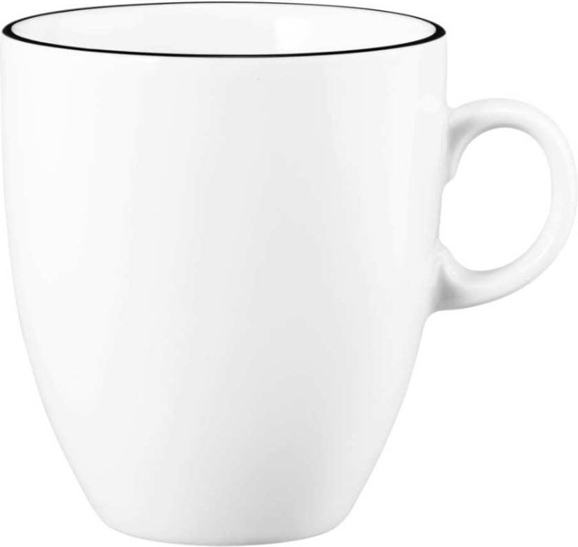 Seltmann Weiden Modern Life Black Line Becher mit Henkel 0,40 L