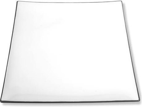 Gmundner Keramik Grauer Rand Platzteller eckig 31x31 cm