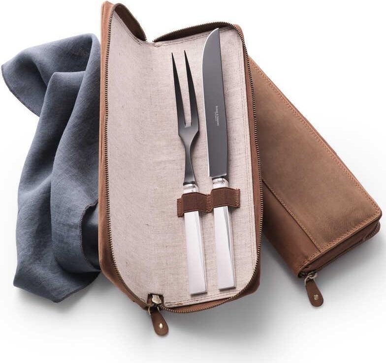 Robbe & Berking Riva - 150 g versilbert Tranchierset Frozen Black 2-tlg.