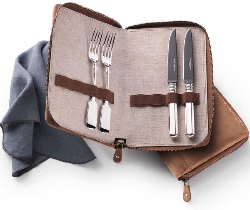 Robbe & Berking Alt-Spaten - 150 g versilbert Grillset Frozen Black 4-tlg.