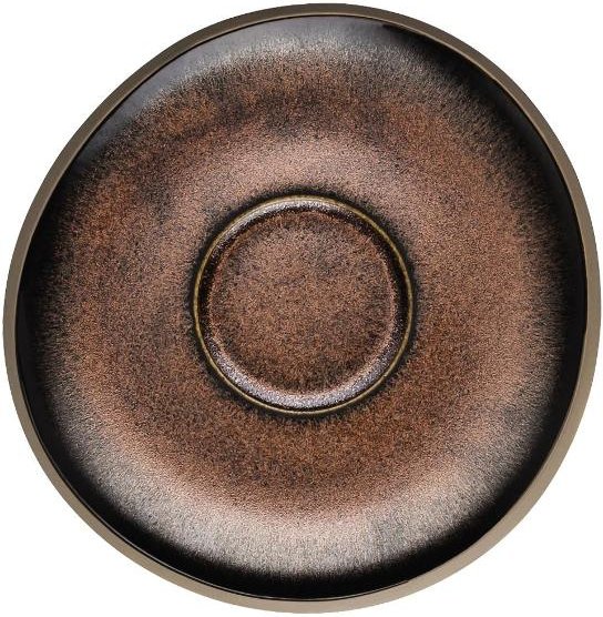 Thumbnail - Rosenthal Junto Bronze - Steinzeug Kombi-/Kaffee-/Tee-Untertasse 15 cm