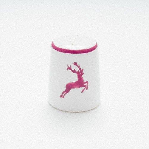 Gmundner Keramik Bordeauxroter Hirsch Pfefferstreuer glatt h: 5,8 cm