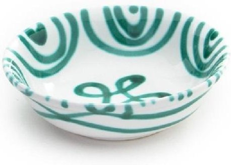 Gmundner Keramik Grüngeflammt Müslischale klein d: 14 cm / h: 4,5 cm / 0,27 L