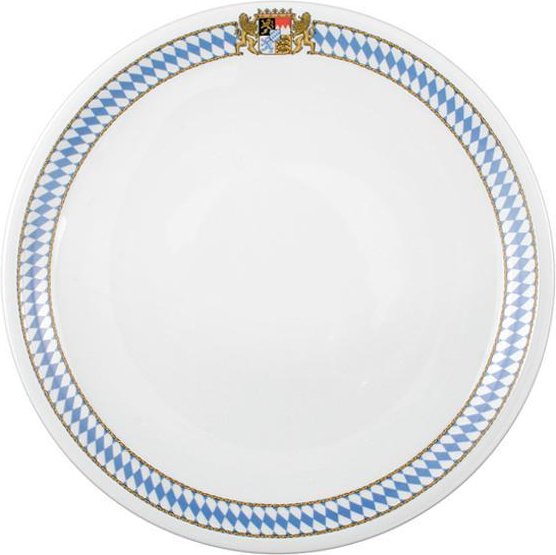 Seltmann Weiden Compact Bayern Teller flach,Fahne 23 cm