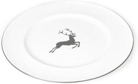 Gmundner Keramik Grauer Hirsch Speiseteller Gourmet 27 cm