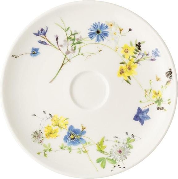 Rosenthal Brillance Fleurs des Alpes Kombi-Untertasse Coup 15,5 cm