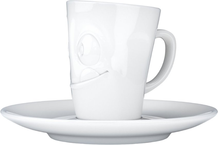 TV Tassen Espressotasse weiß lecker 0,08 L