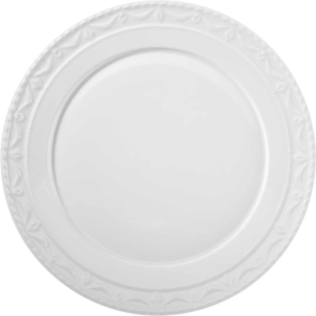 KPM Kurland Weiß Platte rund flach 37 cm