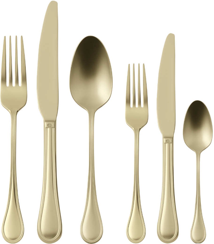 Thumbnail - Sambonet Royal Antique - Edelstahl / PVD champagnerfarben Besteckset 36-tlg.