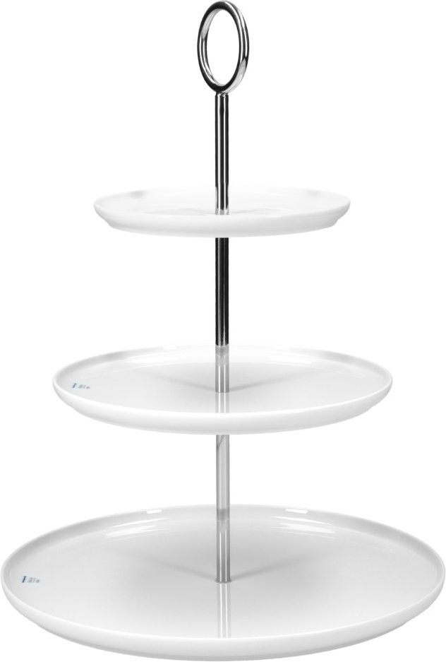 KPM LAB Weiß Teller-Etagere dreistufig