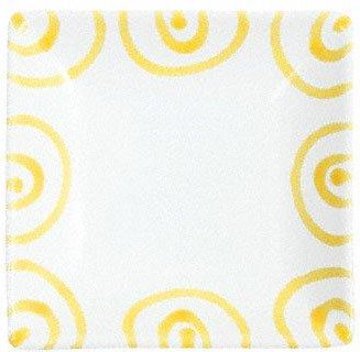 Gmundner Keramik Gelbgeflammt Snackschale 11x11x2,8 cm