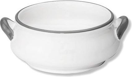 Gmundner Keramik Grauer Rand Suppenschale Classic 0,37 L