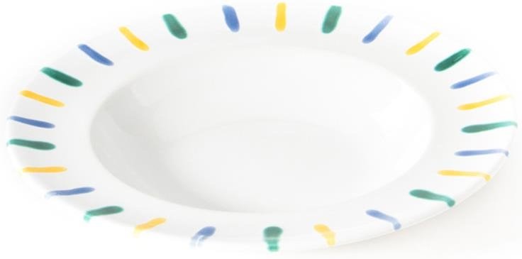 Gmundner Keramik Buntgeflammt Suppenteller Gourmet d: 24 cm / h: 4 cm