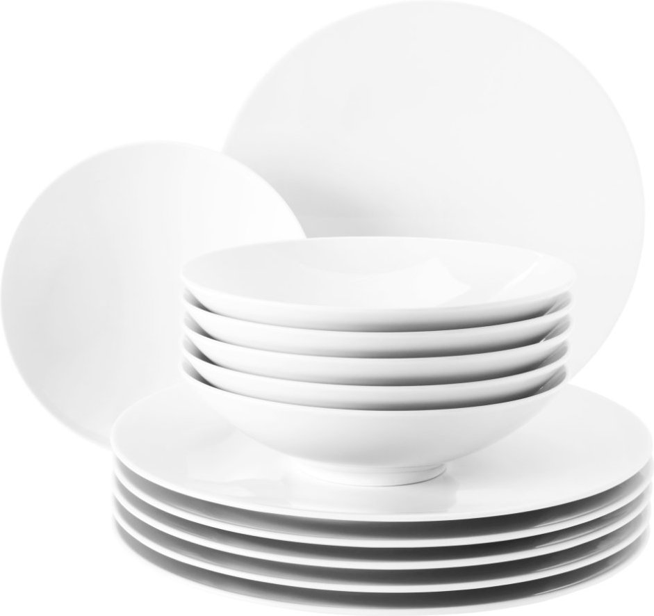Seltmann Weiden Life Weiß Tafelservice 12-tlg.