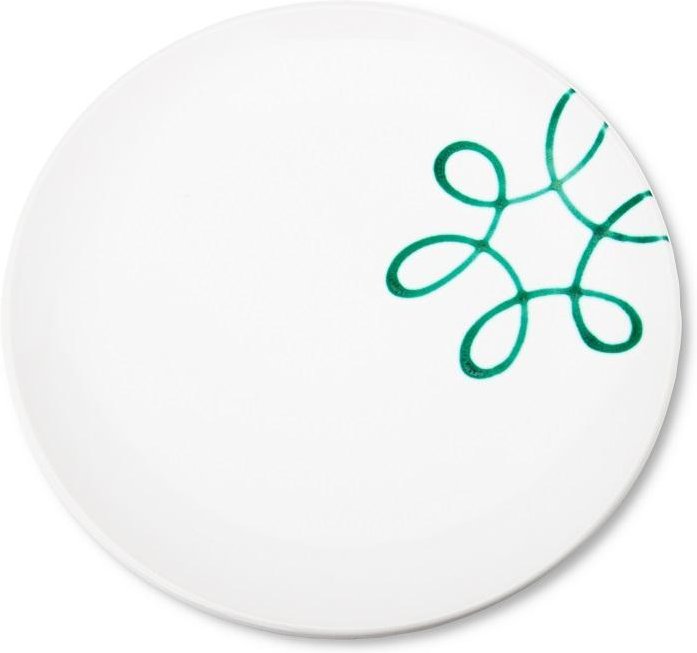 Gmundner Keramik Pur Geflammt Grün Speiseteller Cup 25 cm / h: 2,8 cm