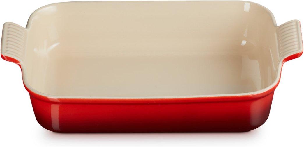 Le Creuset Poterie Auflaufformen Rechteckige Auflaufform Tradition Kirschrot 32 cm