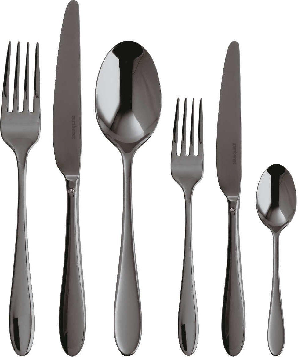 Sambonet Velvet - Edelstahl / PVD 2Black Besteckset 36-tlg.