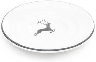 Gmundner Keramik Grauer Hirsch Kaffee-Untertasse Gourmet d: 16 cm