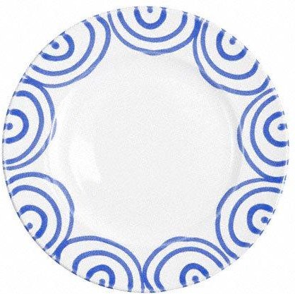 Gmundner Keramik Blaugeflammt Dessertteller / Frühstücksteller Gourmet 22 cm