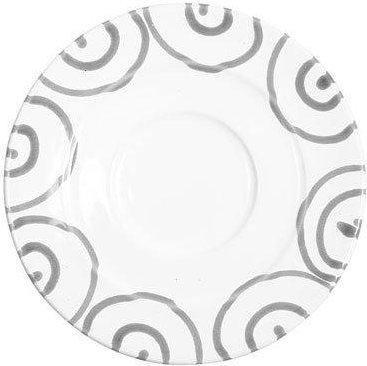 Gmundner Keramik Graugeflammt Mokka-/Espresso-Untertasse Gourmet d: 11 cm