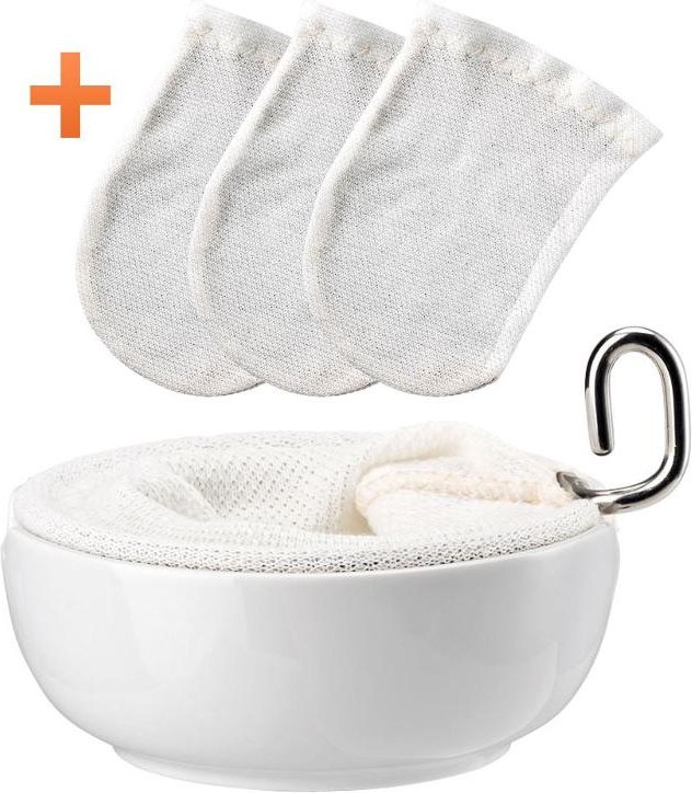 Rosenthal studio-line Wan 1x Teesieb mit Ablage + 3x Baumwoll-Teenetz