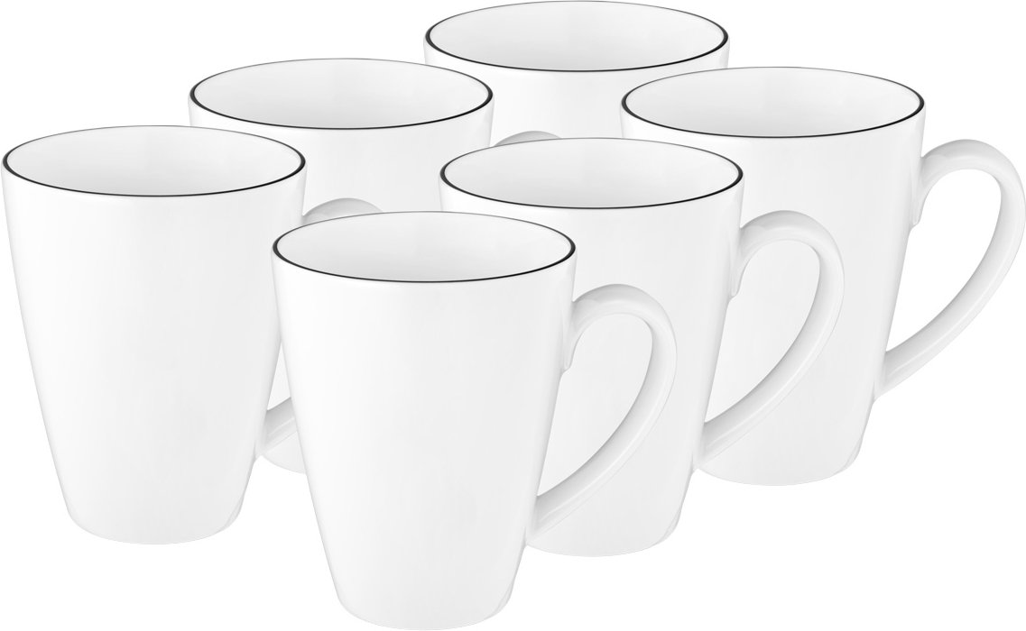Seltmann Weiden Lido Black Line Becher-Set 6-tlg.