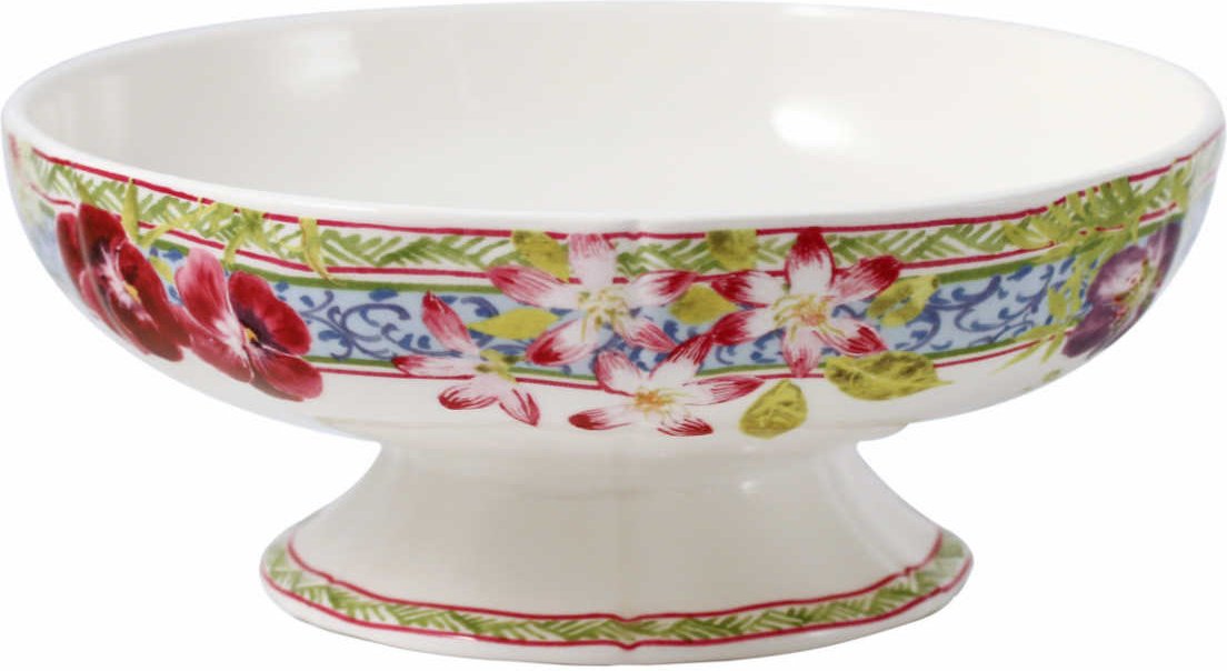 Gien 'Millefleurs' Schale auf Fuß 19,5 cm