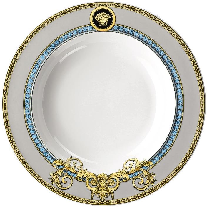 Rosenthal Versace Prestige Gala Le Bleu Suppenteller 22 cm