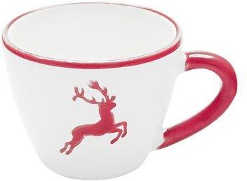 Gmundner Keramik Rubinroter Hirsch Mokka-/Espresso-Obertasse Gourmet 0,06 L / h: 5,1 cm