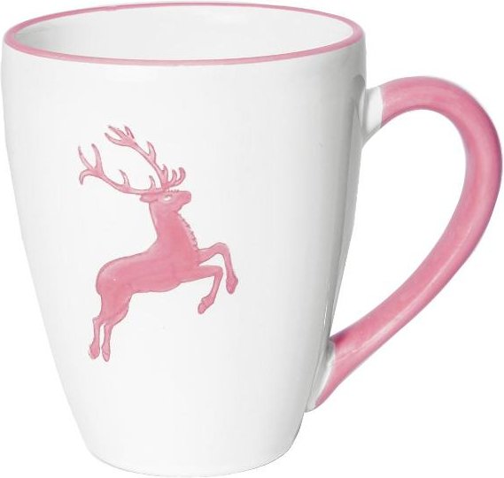 Gmundner Keramik Rosa Hirsch Frühstücksbecher Max 0,3 L