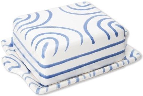 Gmundner Keramik Blaugeflammt Butterdose 125 g