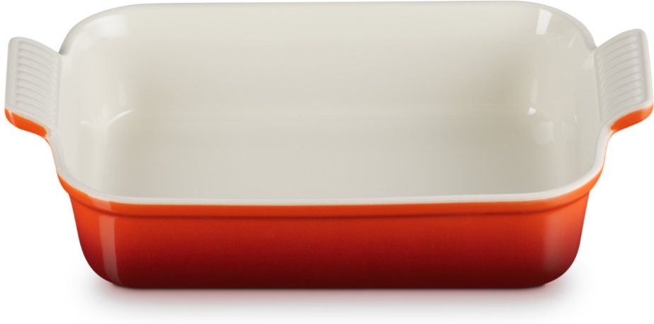 Le Creuset Poterie Auflaufformen Rechteckige Auflaufform Tradition Kirschrot 26 cm