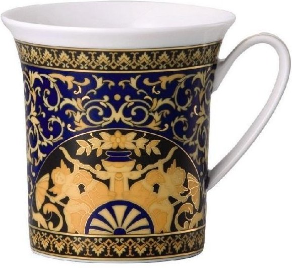 Rosenthal Versace Medusa blue Gourmet Becher mit Henkel 0,35 L