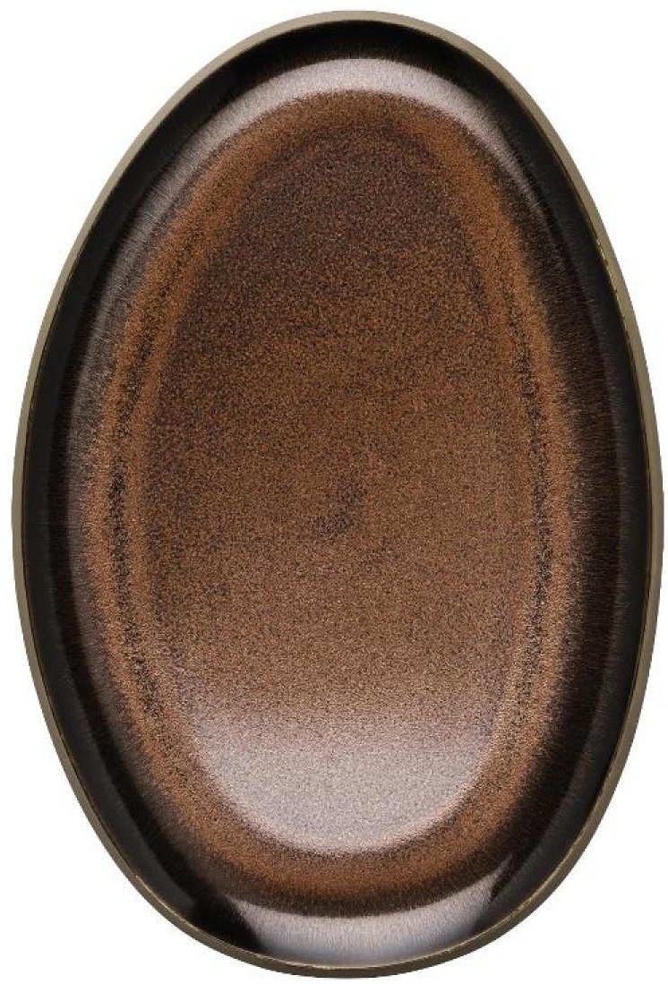 Rosenthal Junto Bronze - Steinzeug Platte 28 cm
