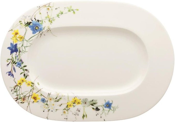 Rosenthal Brillance Fleurs des Alpes Platte 34x24 cm