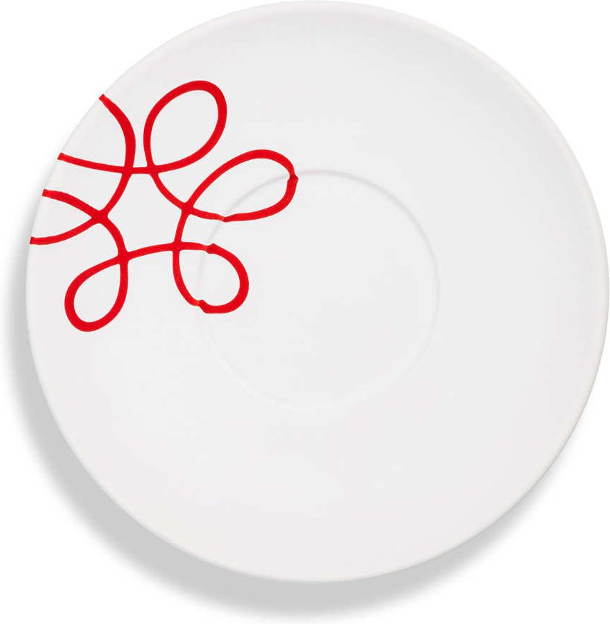 Gmundner Keramik Pur Geflammt Rot Teeuntertasse Maxima 18 cm