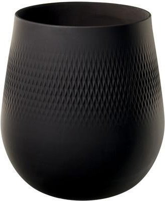 Villeroy & Boch Manufacture Collier Noir Vase Carré groß 22,5 cm