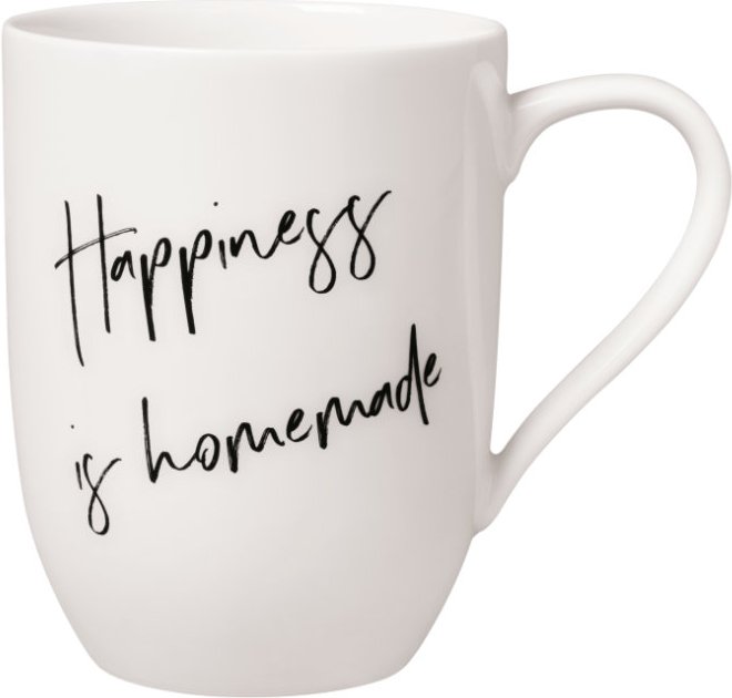 Villeroy & Boch Statement Becher mit Henkel - Happiness is homemade 0,28 L