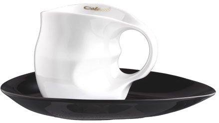 Luigi Colani Porzellan Ab ovo Black & White Kaffeetasse / Cappuccinotasse 2-tlg. 0,23 L