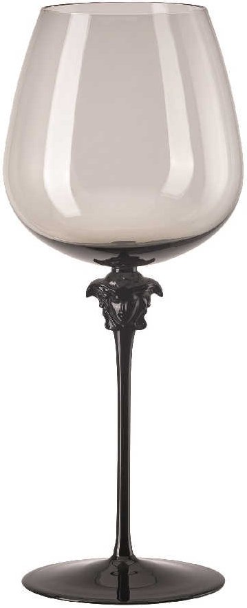 Rosenthal Versace Medusa Lumiere Haze Rotwein Burgunder Glas grau h: 280 mm / 870 ml