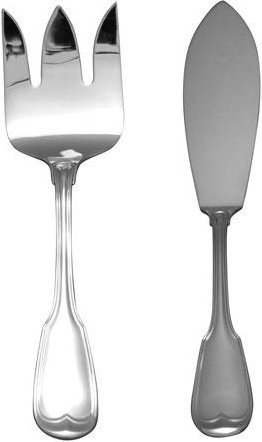 Robbe & Berking Alt Faden 150 g versilbert Fischvorlegebesteck