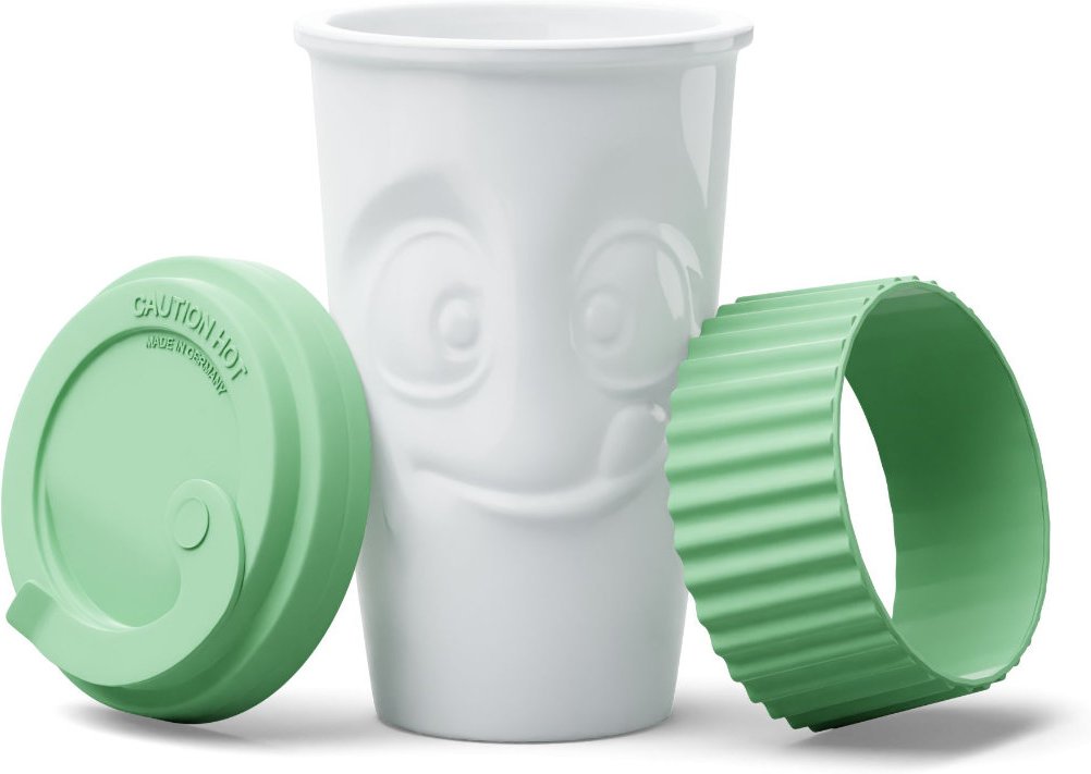 TV Tassen To Go Becher - Lecker Mint 0,40 L